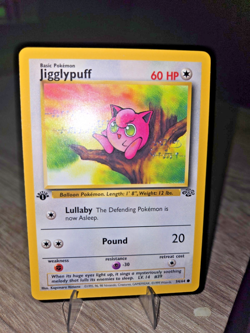 Pokemon TCG Jigglypuff 54/64 1st Edition Jungle - Image 1