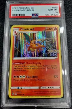 PSA 10 2022 POKEMON GO CHARIZARD-HOLO 10 - Image 1