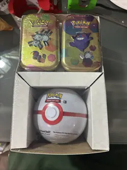 Pokemon TCG: 151 Mini Tins (2) + Poke Ball (random) 3 Pack Sam’s club exclusive - Image 1