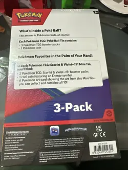 Pokemon TCG: 151 Mini Tins (2) + Poke Ball (random) 3 Pack Sam’s club exclusive - Image 4