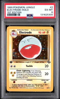 1999 POKEMON JUNGLE 1ST ED #2 ELECTRODE-HOLO PSA 6 - Image 1