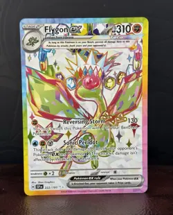 Flygon ex 222/191 Pokemon TCG Sv: Surging Sparks Full Art Holo Ultra Rare MINT - Image 1