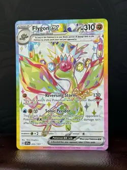 Flygon ex 222/191 Pokemon TCG Sv: Surging Sparks Full Art Holo Ultra Rare MINT - Image 2