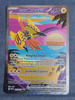 Pokemon TCG - Tapu Koko ex - 247/182 - SV04: Paradox Rift - Near Mint - Image 1