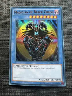 Yu-Gi-Oh! TCG Magician of Black Chaos Unlimited Ultra Rare Card YGLD-ENC01 NM - Image 1