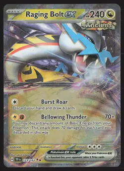 SV05: Temporal Forces Raging Bolt ex #123/162 Pokemon Card - Image 1