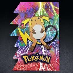 Raichu - Die Cut Embossed Cards (2001 Topps TV Animation Edition) 6 of 18 - MINT - Image 1