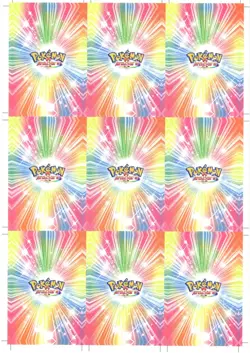POKEMON ATTACKS 2 * CARD DATABASE * UN-CUT SHEET -HEART HOLO * - Image 2