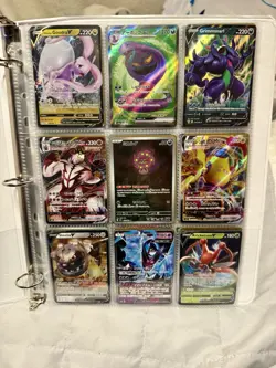 Pokemon Binder Collection Starter - 80 Card Lot Ultra Rares Foils & More - Image 1