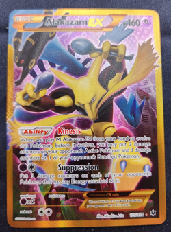 Pokemon TCG XY Fates Collide Alakazam EX Card #125/124 Secret Rare (LP) - Image 3
