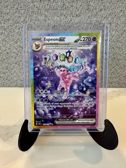 Pokemon TCG Espeon EX Prismatic Evolutions Holo Card 155/131 Near Mint Condition - Image 1