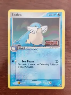 Pokemon Sealeo 37/108 EX Power Keepers STAMPED Holo Trading Card - MP Condition - Image 1