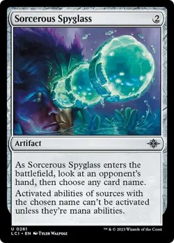 SORCEROUS SPYGLASS x4 mtg NM Lost Caverns of Ixalan 4 Unc - Image 1