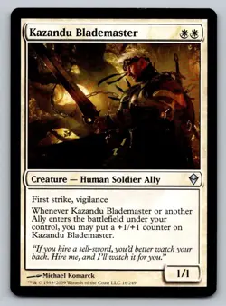 Kazandu Blademaster Zendikar Regular - Image 1