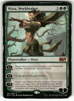 Nissa, Worldwaker #187 Magic 2015 (M15) - Image 1