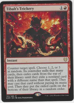 MTG Magic the Gathering Tibalt's Trickery (153/285) Kaldheim - Image 1