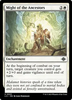 MIGHT OF THE ANCESTORS x4 mtg NM Lost Caverns of Ixalan 4 Unc - Image 1