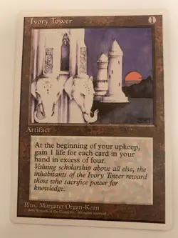 MTG NM Ivory Tower 4th Edition - Image 1