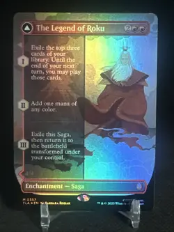 The Legend of Roku FOIL Borderless 357 Avatar TLA MTG Mythic - Image 1