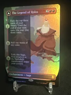 The Legend of Roku FOIL Borderless 357 Avatar TLA MTG Mythic - Image 2