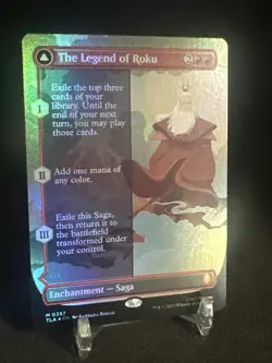 The Legend of Roku FOIL Borderless 357 Avatar TLA MTG Mythic - Image 3