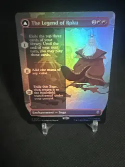 The Legend of Roku FOIL Borderless 357 Avatar TLA MTG Mythic - Image 4