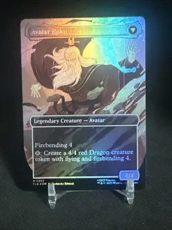The Legend of Roku FOIL Borderless 357 Avatar TLA MTG Mythic - Image 5