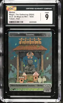 SHRINE TOKEN Secret Lair Foil 20 Ways to Win CGC 9 MTG [Nostalgium] - Image 1