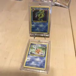 Pokemon Custom 1st Edition FAN ART 1999 Gyarados magikarp Base x2 - Image 1