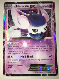 1x Meowstic-EX - 37/83 - Holo Rare ex NM-Mint Pokemon XY - Generations - Image 1