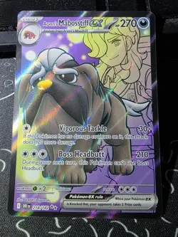 Arven's Mabosstiff ex - 218/182 Ultra Rare SV10: Destined Rivals Pokemon TCG NM - Image 1