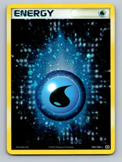 Water Energy 103/106 Holo Rare Ex Emerald Pokemon 5792 - Image 1