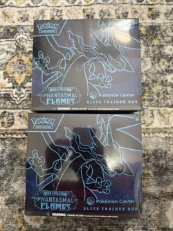 (2) Pokemon Center Mega Evolution Phantasmal Flames Elite Trainer Box ETB MINT - Image 1