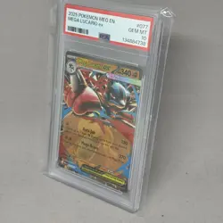 Pokemon - Mega Evolution - Mega Lucario ex 077/132 Me01: Holo - Gem Mint Psa 10 - Image 3