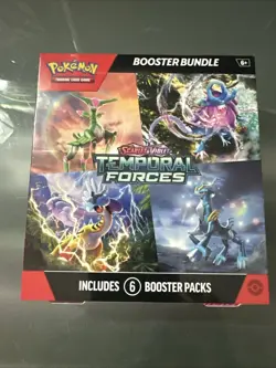 Pokemon: Scarlet & Violet Temporal Forces Booster Bundle (6 Packs) - New/Sealed - Image 1