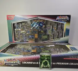 Pokemon TCG Prismatic Evolutions - Lucario EX and Tyranitar EX Collection - New - Image 1