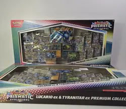 Pokemon TCG Prismatic Evolutions - Lucario EX and Tyranitar EX Collection - New - Image 2