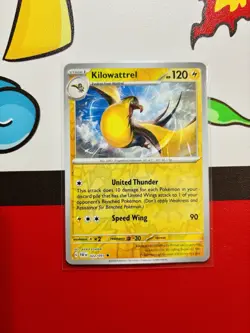 Pokemon TCG * SV Paldean Fates * 22/91 Kilowattrel REVERSE HOLO Uncommon * NM - Image 2