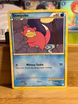 SLOWPOKE 81/123 HeartGold&SoulSilver Unlimited Vintage Pokemon TCG LP - Image 1