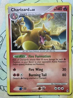 Charizard 1/99 Arceus Standard Holo Damage 2009 Pokemon TCG - Image 2