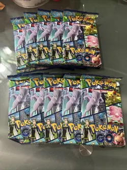Lot Of 10 Pokemon GO Booster Pack Lot Factory Sealed Unweighed Sword Shield - Image 2