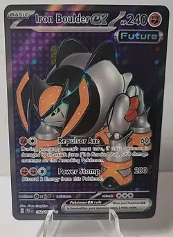 2024 Pokemon TCG Temporal Forces Iron Boulder EX 192/162 - Alternate Art Rare - Image 1