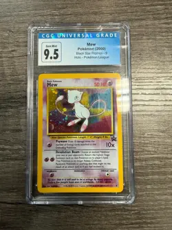 2000 POKEMON LEAGUE BLACK STAR PROMOS MEW -HOLO #9 CGC 9.5 - Image 1