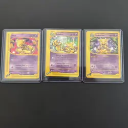Pokemon Expedition Base Set Abra #93, Kadabra #84, and Alakazam non holo #33 - Image 2