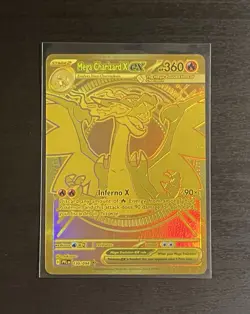 Pokemon TCG Mega Charizard X EX 130/094 Phantasmal Flames Gold Hyper Rare! NM - Image 3
