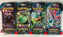 Pokemon: “Twilight Masquerade” 4 Sleeved Booster Packs (Full Art Set) NEW/SEALED - Image 1