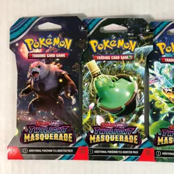 Pokemon: “Twilight Masquerade” 4 Sleeved Booster Packs (Full Art Set) NEW/SEALED - Image 2