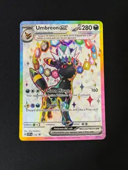 2025 Pokemon Prismatic Evolutions Umbreon EX Tera Black Star Promo #176 - Image 1