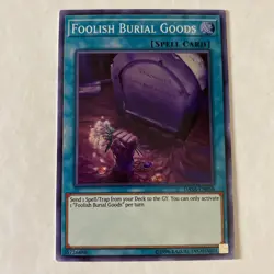 Yu-Gi-Oh! TCG Foolish Burial Goods Dark Saviors DASA-EN058 Unlimited Super Rare - Image 1