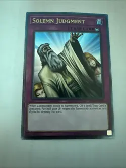 Solemn Judgment - OP12-EN003 - Ultimate Rare - Unlimited Edition x1 Lightly Play - Image 3